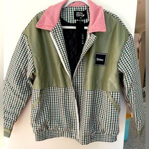 Aelfric Eden Plaid Bomber Jacket Size Small